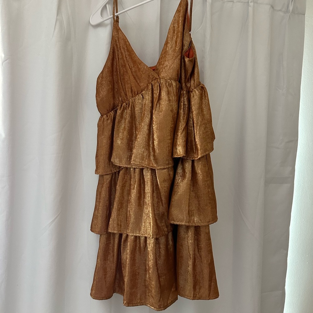 TCEC Orange and Gold Dress